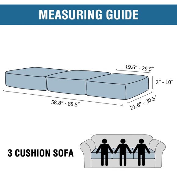 10 velvet washable one size fits all couch chair cushion covers - Picture 2 of 8